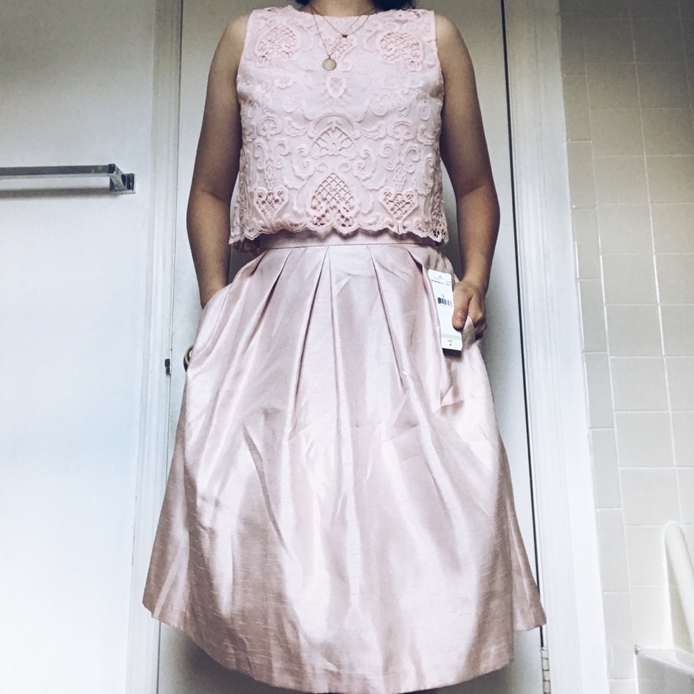 Pastel pink two piece set